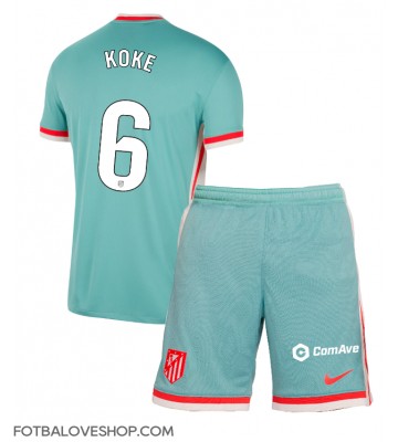 Atletico Madrid Koke #6 Dětské Venkovní Dres 2024-25 Krátký Rukáv (+ trenýrky)